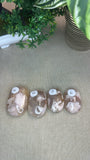 Flower agate palm stones