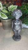 Silver obsidian alien