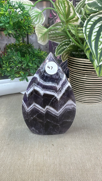 Chevron amethyst free form