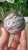 Chevron Amethyst Sphere