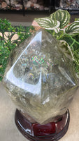 Citrine Tower in custom stand