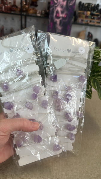 Amethyst fairy lights