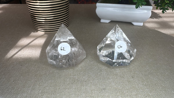 Clear Quartz Diamonds
