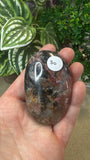 Ice Rhodonite Palm Stone
