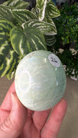 Green Moonstone Palm Stones