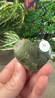 Green jade hearts