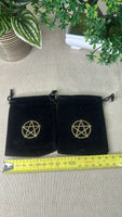 Black Velvet Pentacle Bags