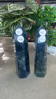 Blue fluorite towers