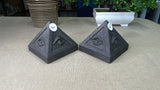 Shungite evil eye pyramids