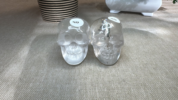 Clear Quartz Skulls