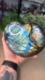 Labradorite Heart