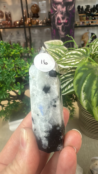 Rainbow moonstone points