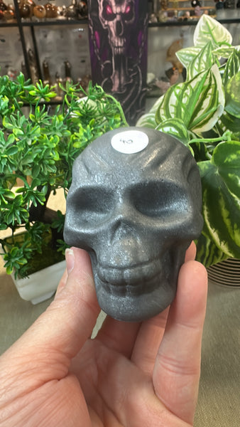 Shungite skull