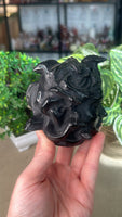 Obsidian Medusa Head