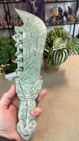 Green Jade Carving