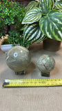 Green Moonstone Spheres