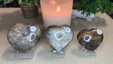 Black Moonstone Hearts