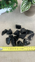 Raw Obsidian pieces