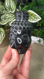 Gold Obsidian Buddha Head