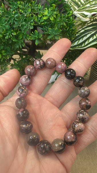 Rhodonite bracelet 10mm