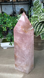 Rose Quartz with Fire Quartz Tower