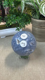 Blue Coral Fossil Sphere