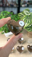 Smokey Quartz Hearts