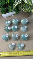 Green Moonstone Hearts