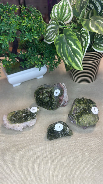 Epidote and Quartz Clusters