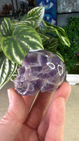 Chevron Amethyst Skull