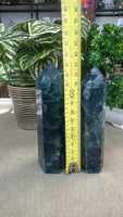 Blue fluorite towers