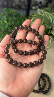 Smokey Quartz Crackle Bracelets