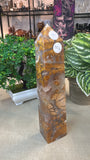 Orange Druzy Agate Tower