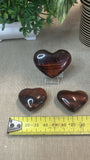 Red Tiger Eye Hearts