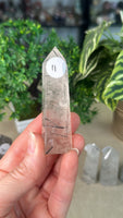 Black Tourmaline in Quartz points