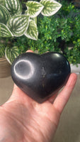 Black tourmaline heart