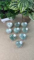 Green Moonstone Hearts