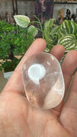 Clear Quartz Palm stone