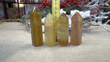 Yellow fluorite Points