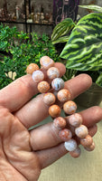 Pink agate bracelets 10mm