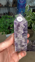 Chevron Amethyst Points