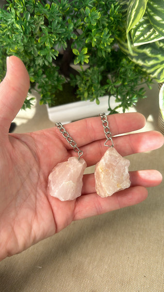 Rose Quartz Key Rings