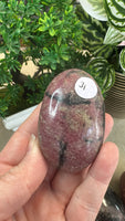 Rhodonite Palm Stones