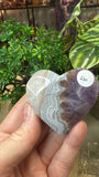 Amethyst and agate Hearts