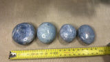 Blue Calcite Palm Stones