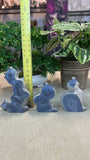 Blue Coral Fossil Points