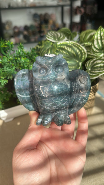 Moss Agate Owl