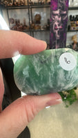 Feather Fluorite Palm Stones