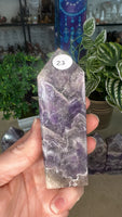 Chevron Amethyst Points