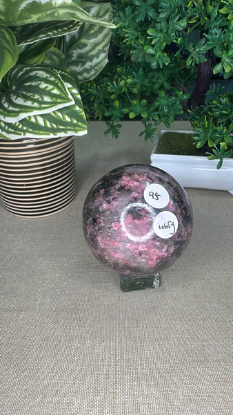 Ice Rhodonite sphere
